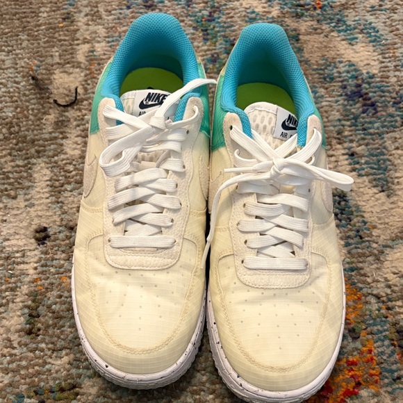 Nike Shoes - Nike Air Force 1 Low Crater M2Z2 Low-Top with Teal Collar(worn 2x)